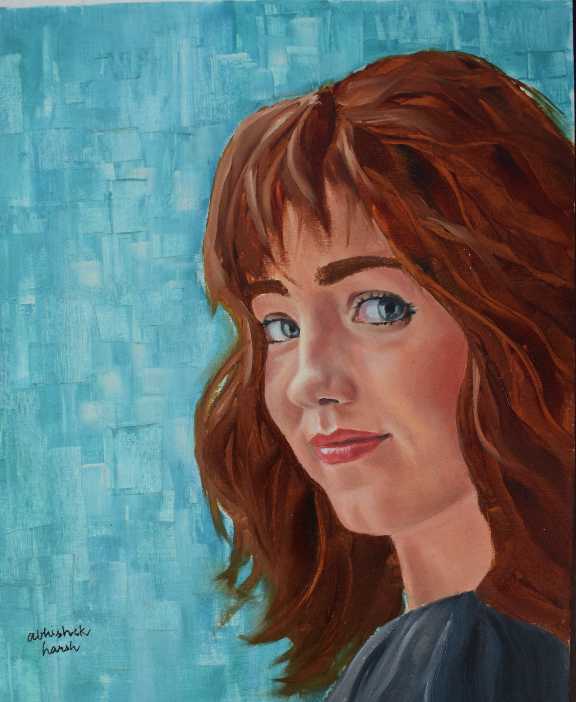 Hello — oil painting by Aharsh